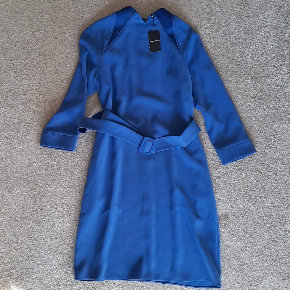 Emporio Armani Crepe Midi Dress, Size 40 (US 6) NWT - Picture 4 of 4